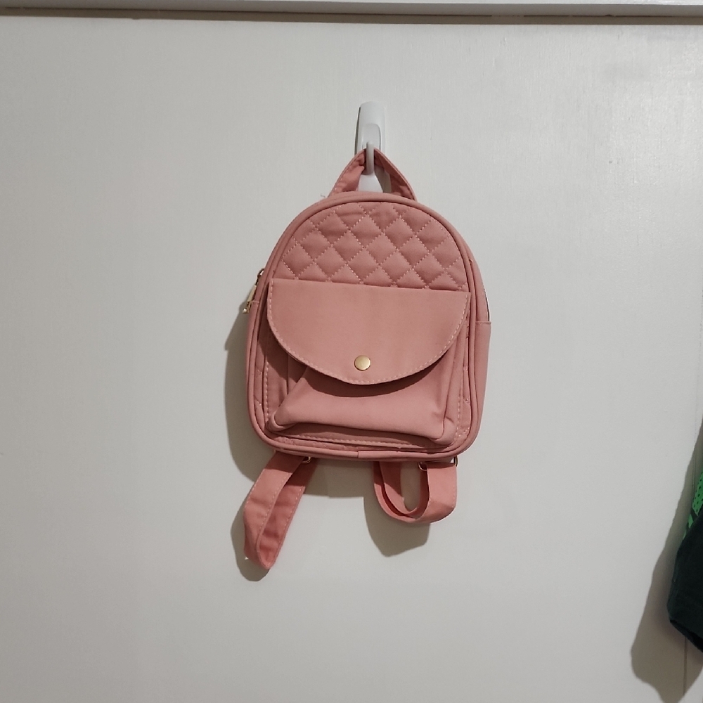 Pink Small Backpack  8"